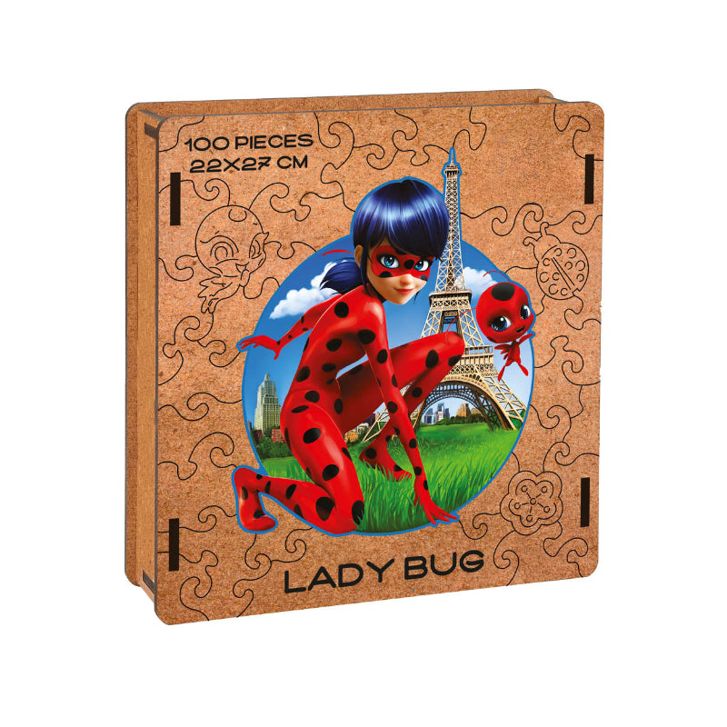 Ladybug Themed Wooden Puzzle