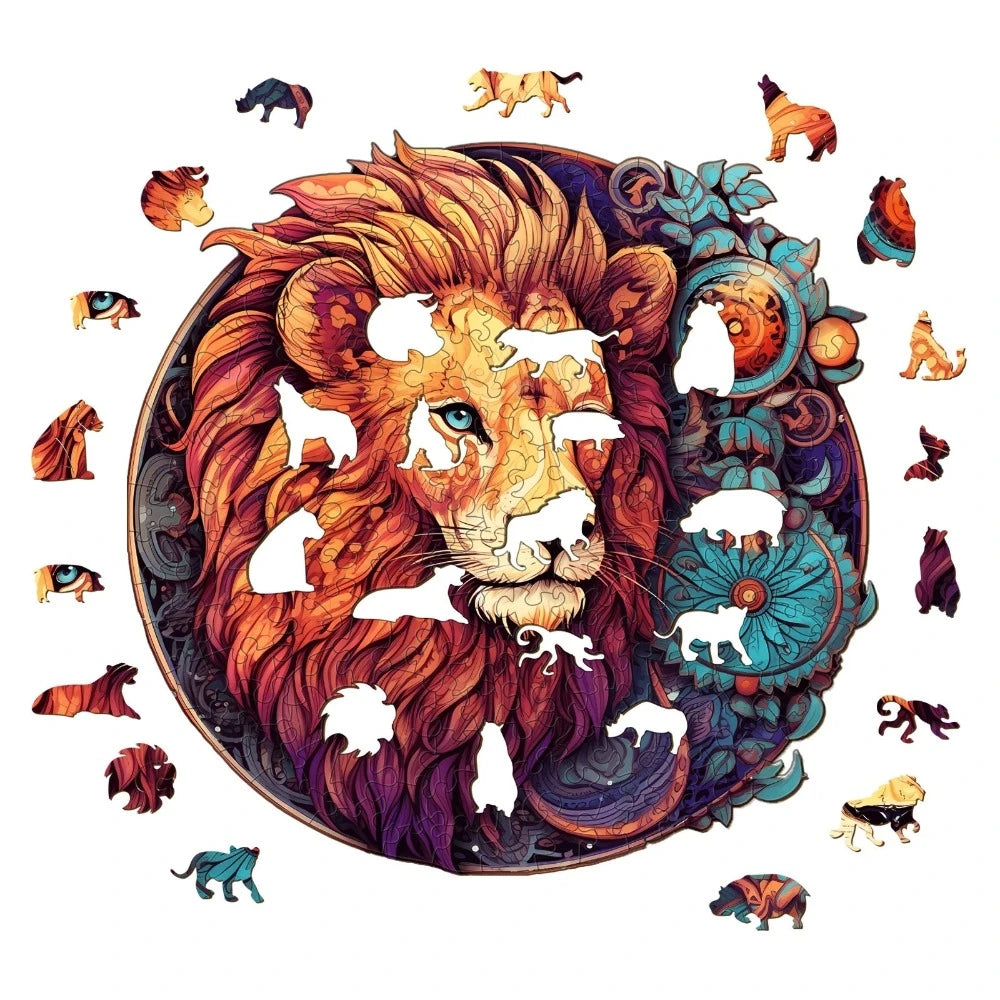 Lion Wooden Jigsaw Puzzle