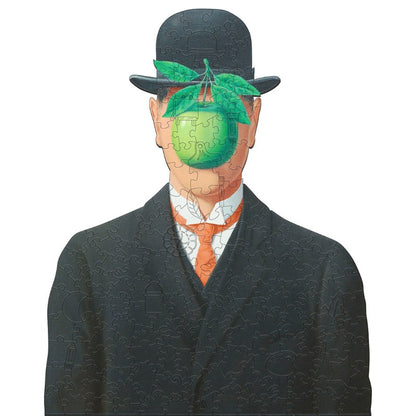 Magritte Apple Wooden Jigsaw Puzzle