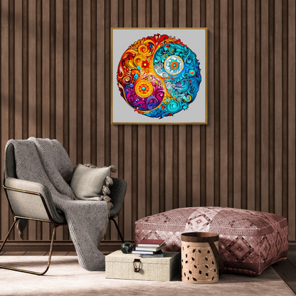 Mandala Art Wooden Jigsaw Puzzle