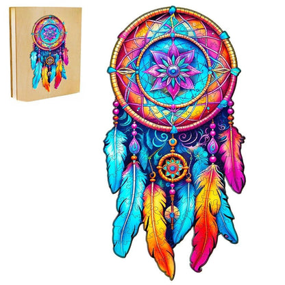 Mandala Dream Catcher Wooden Jigsaw Puzzle