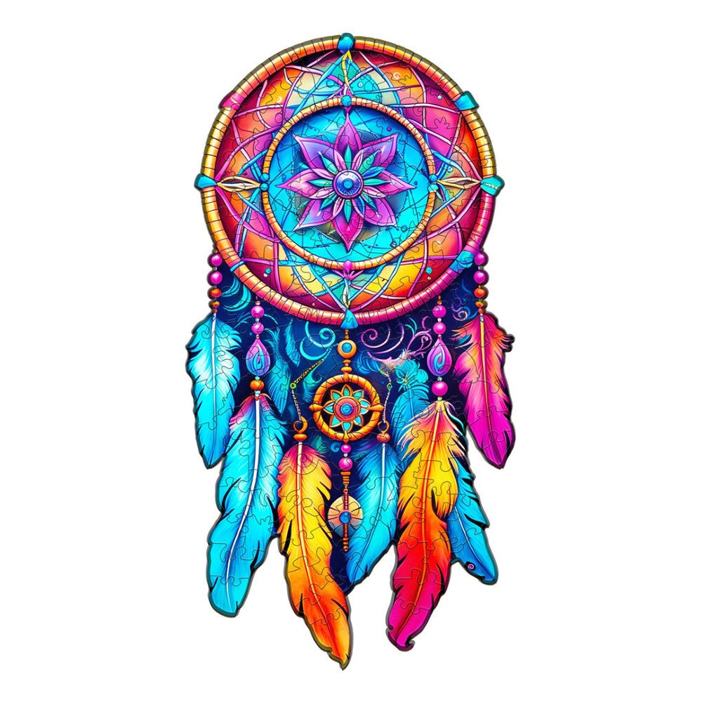 Mandala Dream Catcher Wooden Jigsaw Puzzle