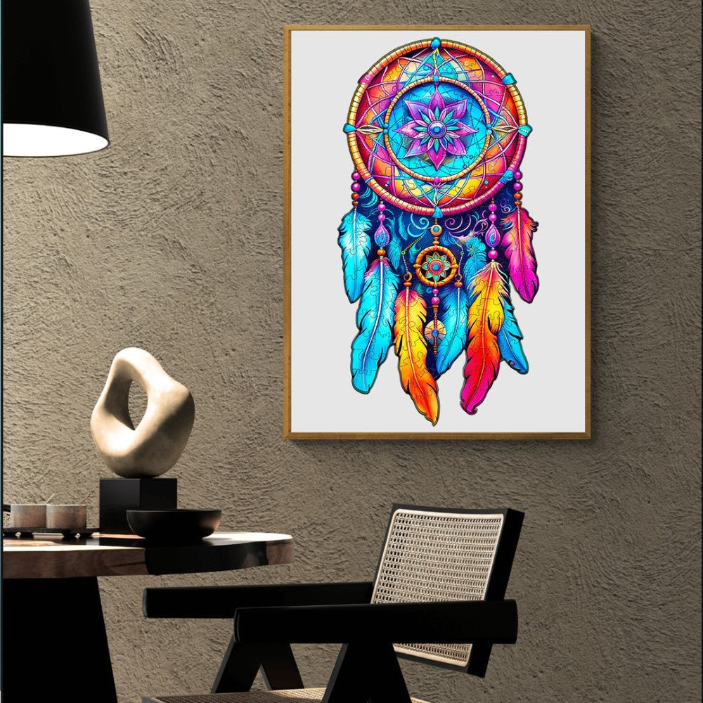 Mandala Dream Catcher Wooden Jigsaw Puzzle