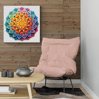 Mandala Mirror Wooden Jigsaw Puzzle