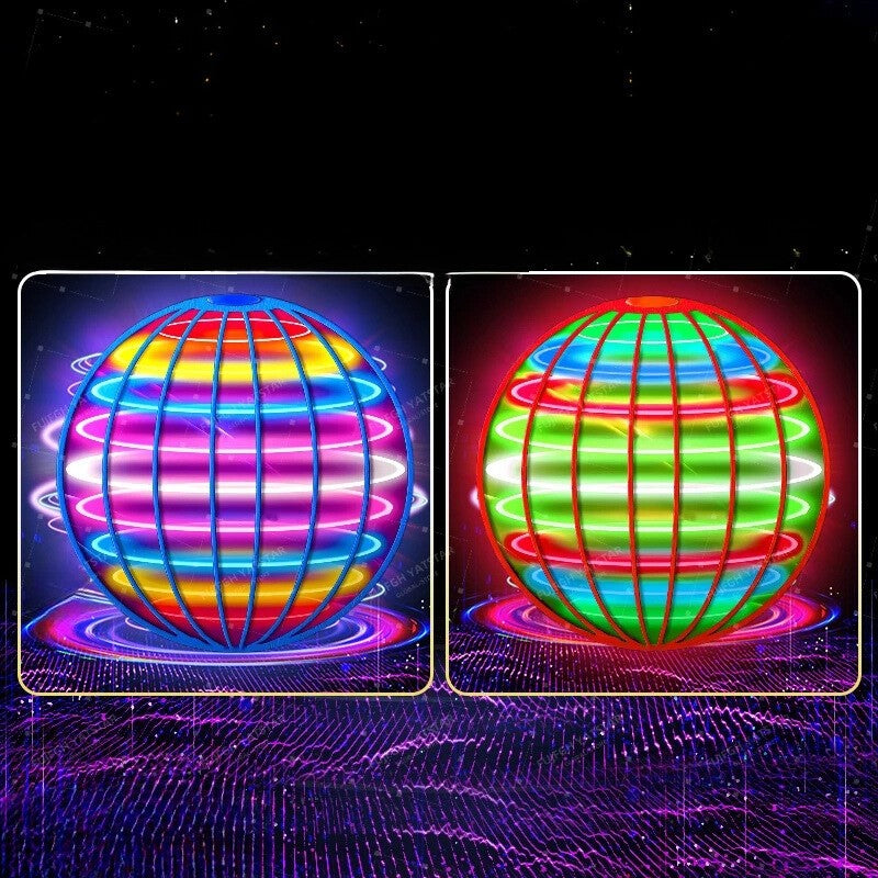 Illuminating Flying Ball With LED Light Show