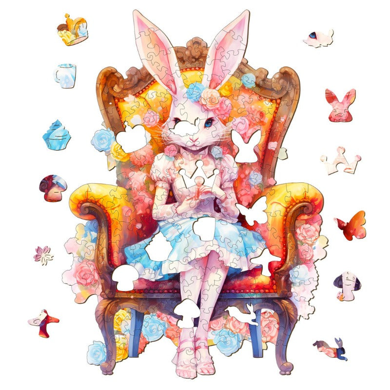 Miss Rabbit Wooden Jigsaw Puzzle