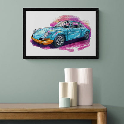 Sports Car Wooden Jigsaw Puzzle