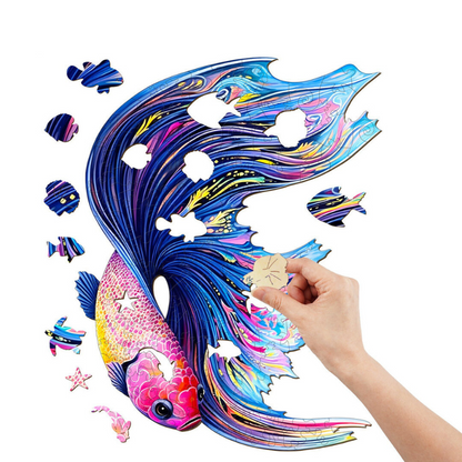 Moon Betta Wooden Jigsaw Puzzle