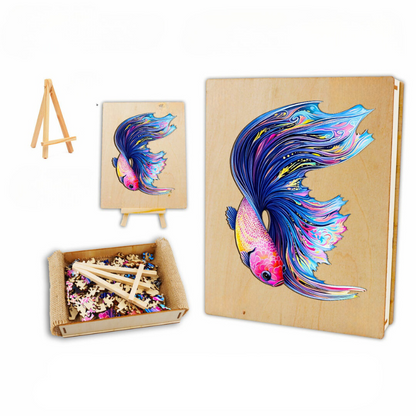 Moon Betta Wooden Jigsaw Puzzle