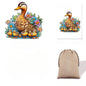 Mother Duck And Ducklings Wooden Jigsaw Puzzle