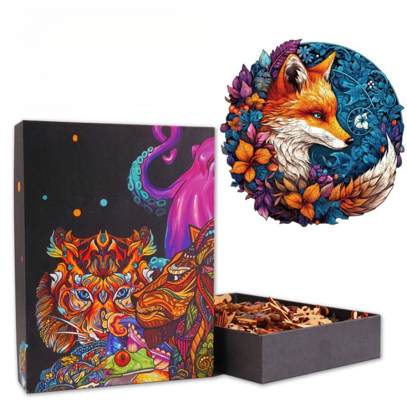 Mysterious Fox Wooden Jigsaw Puzzle