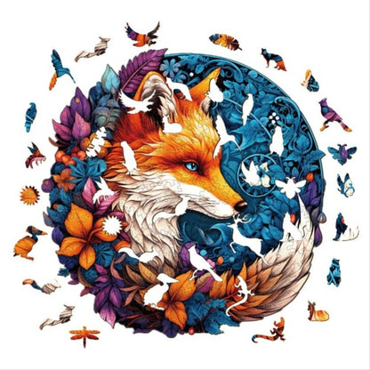 Mysterious Fox Wooden Jigsaw Puzzle