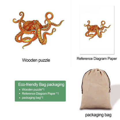 Octopus Wooden Puzzle