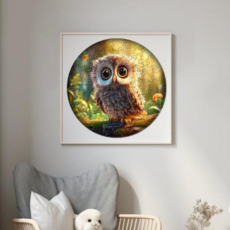 Owl Bird Wooden Jigsaw Puzzle