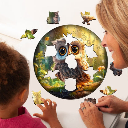 Owl Bird Wooden Jigsaw Puzzle