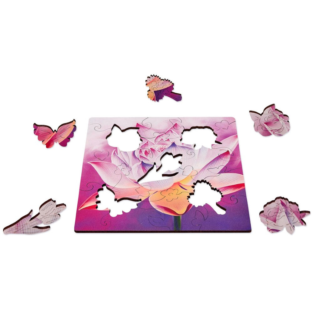 20 Pieces Lotus Flower Puzzle Set