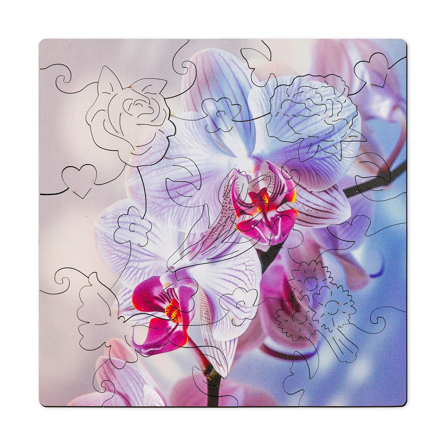 20 Pieces Orchid Blossom Puzzle Set