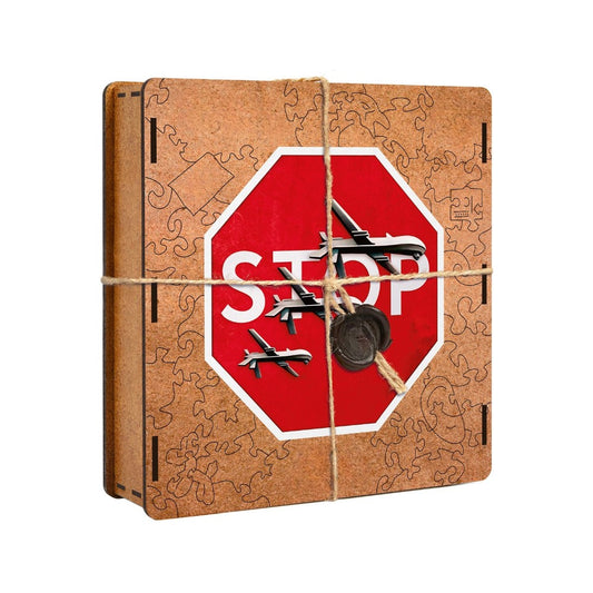 Artistic Stop Sign Puzzle Set