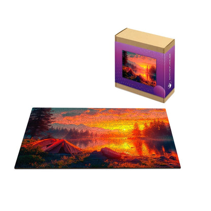 200 Pieces Mountain Sunrise Puzzle Set