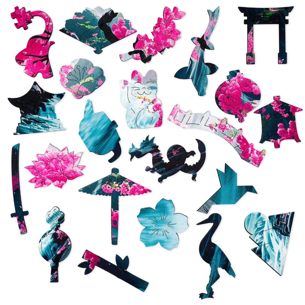 200 Pieces Blossom Cascade Puzzle Set