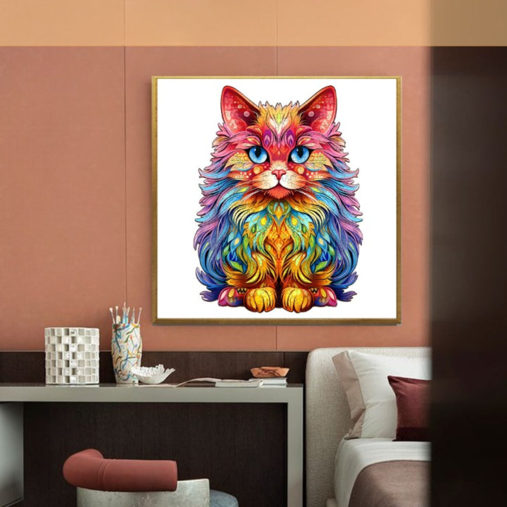 Persian Cat Wooden Jigsaw Puzzle