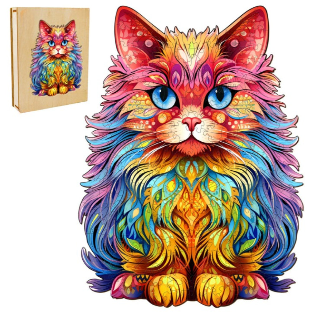 Persian Cat Wooden Jigsaw Puzzle