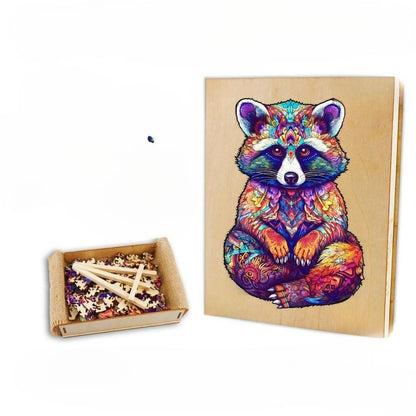 Raccoon Wooden Jigsaw Puzzle