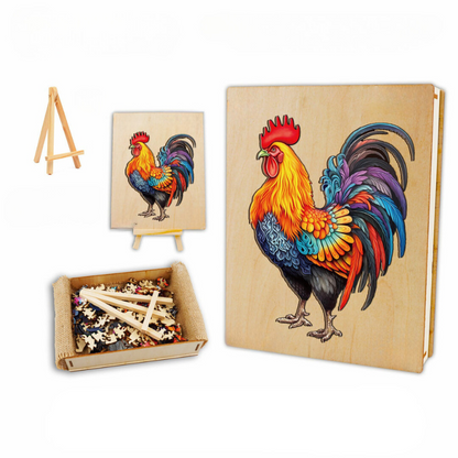 Rooster Wooden Jigsaw Puzzle