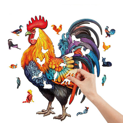 Rooster Wooden Jigsaw Puzzle