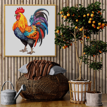 Rooster Wooden Jigsaw Puzzle