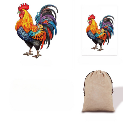 Rooster Wooden Jigsaw Puzzle