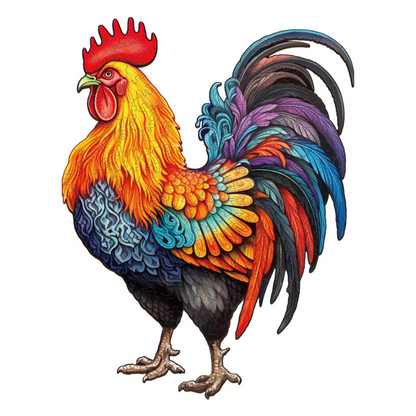 Rooster Wooden Jigsaw Puzzle