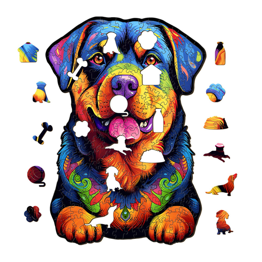 Rottweiler Wooden Jigsaw Puzzle