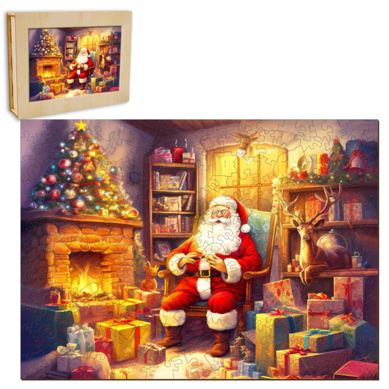 Santa Claus Wooden Jigsaw Puzzle