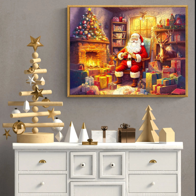 Santa Claus Wooden Jigsaw Puzzle