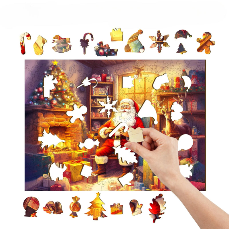 Santa Claus Wooden Jigsaw Puzzle