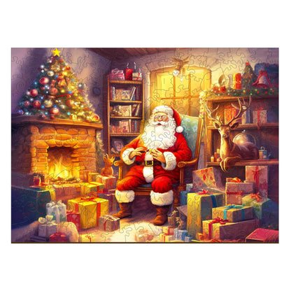 Santa Claus Wooden Jigsaw Puzzle