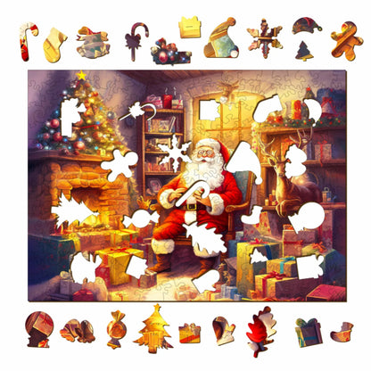 Santa Claus Wooden Jigsaw Puzzle
