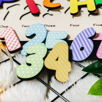 Siesta Custom Wooden Name Numbers And Shapes Puzzle