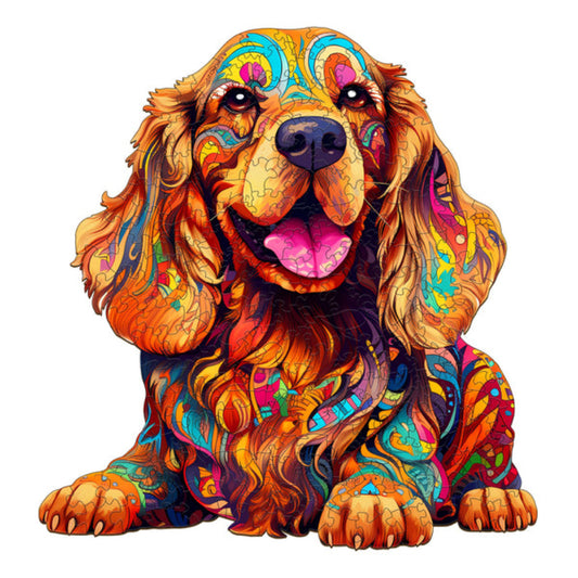 Spaniel Dog Wooden Jigsaw Puzzle