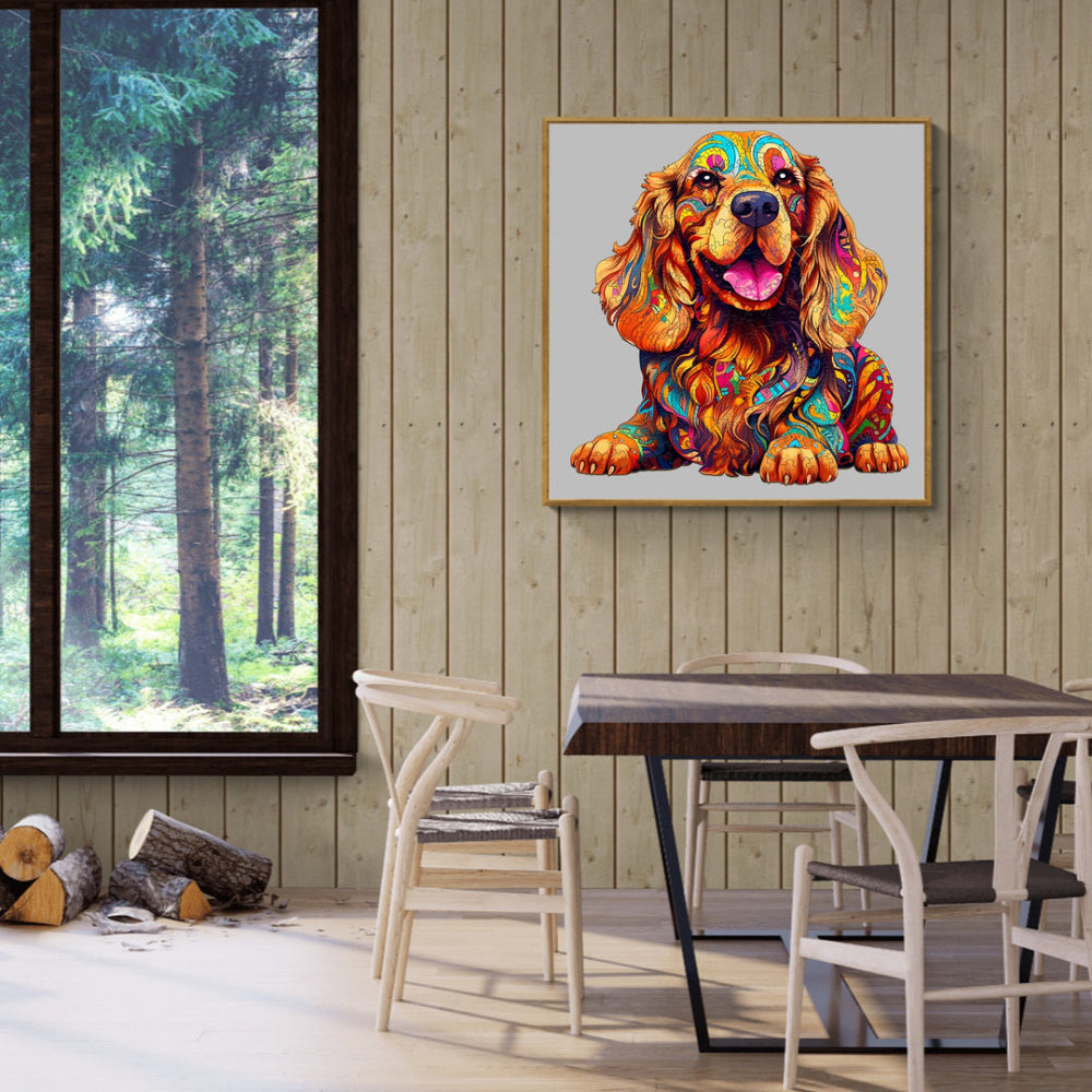 Spaniel Dog Wooden Jigsaw Puzzle