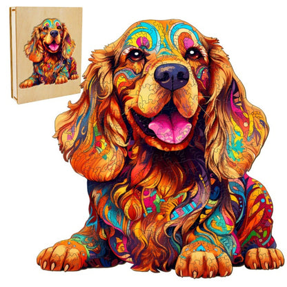 Spaniel Dog Wooden Jigsaw Puzzle