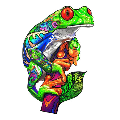 Tree Frog Wooden Jigsaw Puzzle