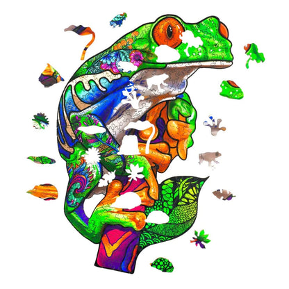 Tree Frog Wooden Jigsaw Puzzle