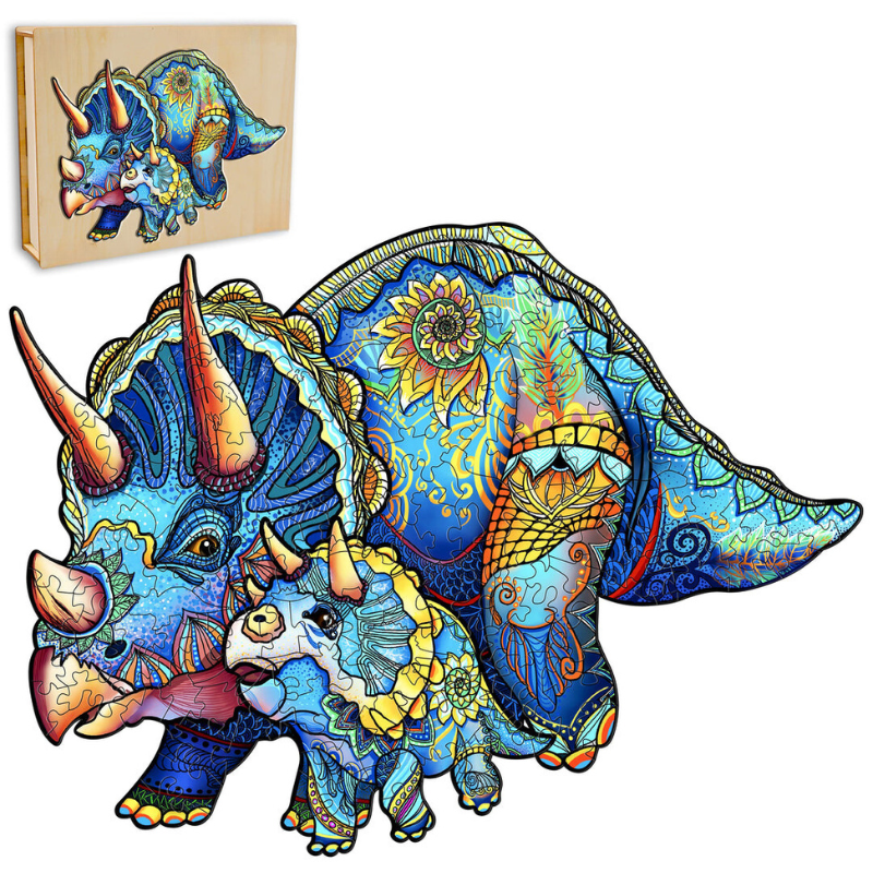 Triumph Triceratops Wooden Jigsaw Puzzle