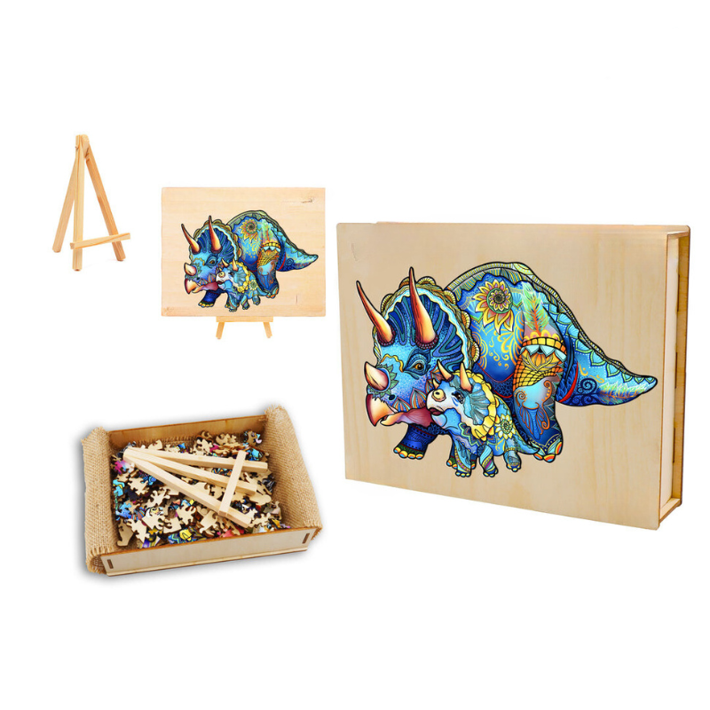 Triumph Triceratops Wooden Jigsaw Puzzle