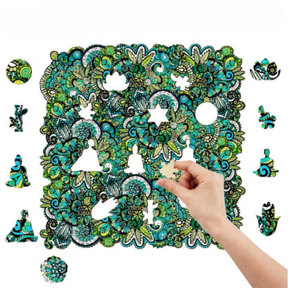 Tropical Illusion Wooden Jigsaw Puzzle