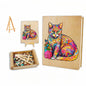 Wooden Cat Jigsaw Puzzle