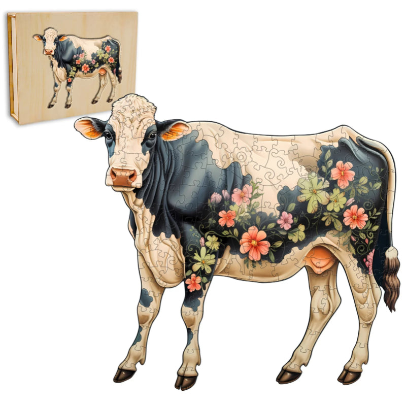 Wooden Cattle Jigsaw Puzzle