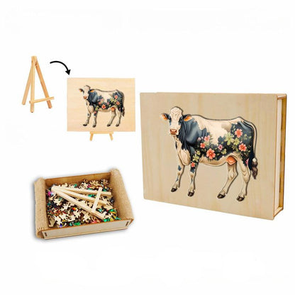 Wooden Cattle Jigsaw Puzzle